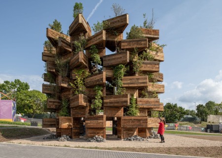 Garden of Communities Pavilion / Hello Wood