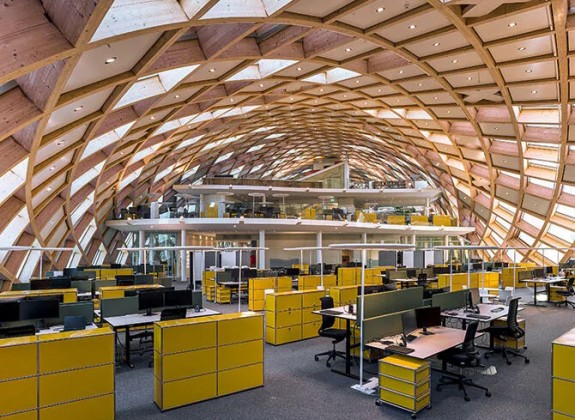 Swatch wooden - mass timber - offices has been made by wood.